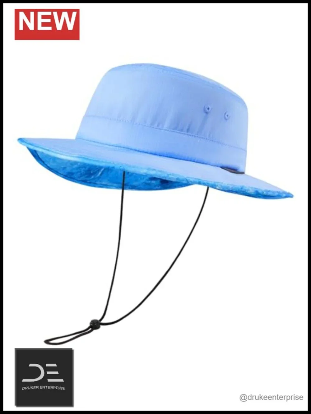 UPF 50+ Foldable Sun Hat Patterned Under Brim Bucket Hat for Hiking Fishing